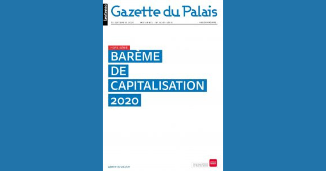 Barème De Capitalisation Gazette Du Palais 2024